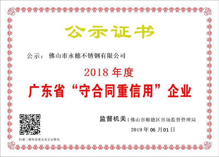 2018年度广东省守合同重信用企业，wb万搏(中国)首页官方网站.jpg
